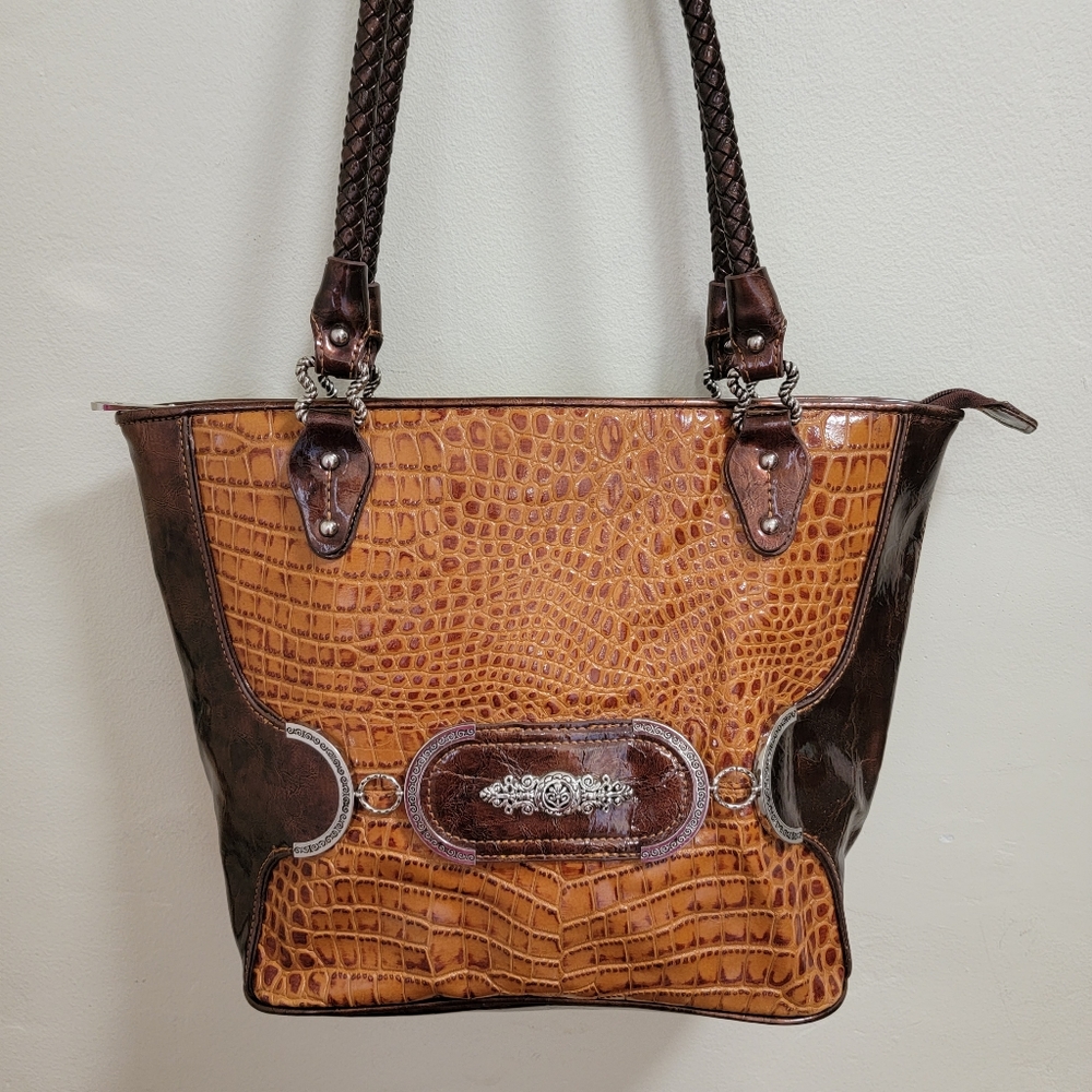 MC Patten Leather Brown Bag